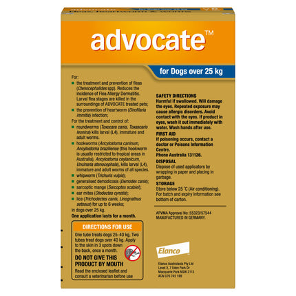 Advocate - Dog over 25kg (6pk)