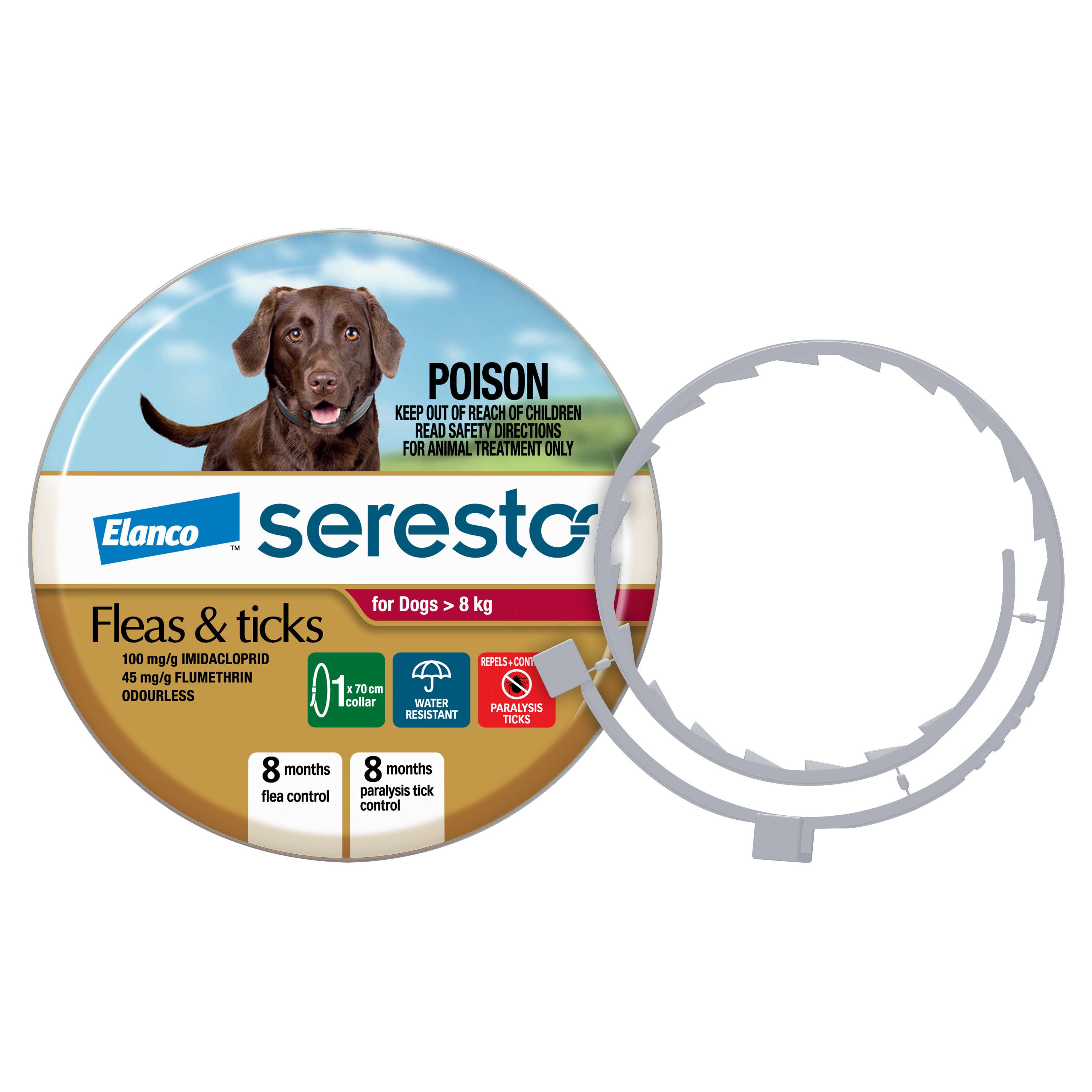 Seresto Flea Tick Collar for Dogs over 8kg – Pets Domain