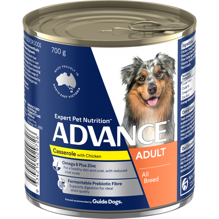 ADVANCE - Adult All Breed Chicken Casserole Dog Wet Food (700g)