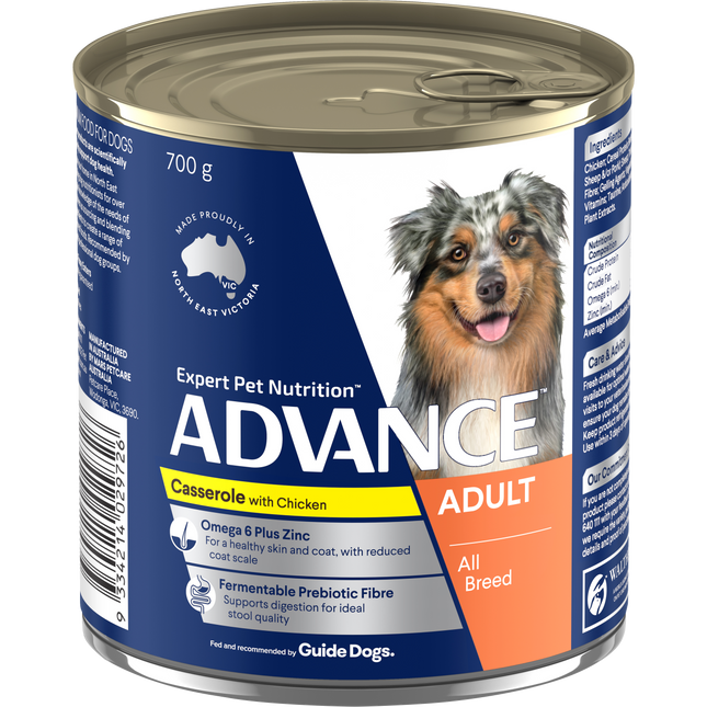 ADVANCE - Adult All Breed Chicken Casserole Dog Wet Food (700g)