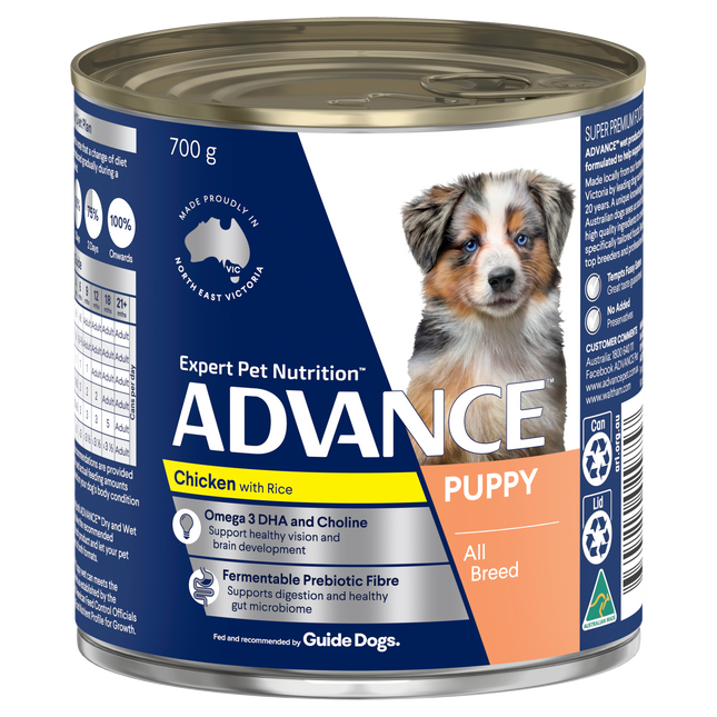 ADVANCE - Puppy Growth Chicken with Rice Dog Wet Food (700g)