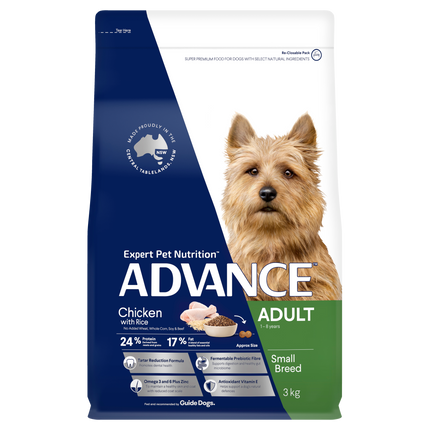 ADVANCE - Adult Small Breed Chicken with Rice Dog Dry Food (3kg)