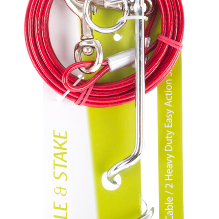 Yours Droolly - Garden Exercise Cable & Stake (5M)
