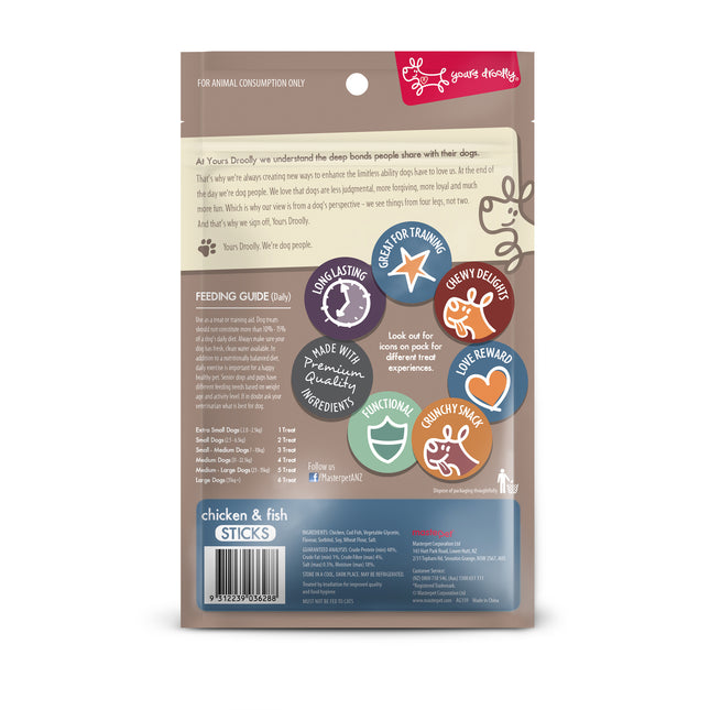 Yours Droolly - Chicken & Fish Sticks Dog Treat (100g)