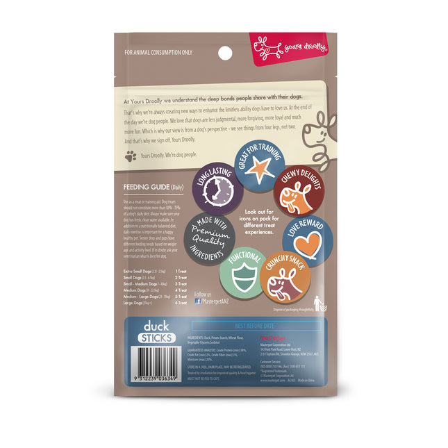 Yours Droolly - Duck Sticks Dog Treat (110g)