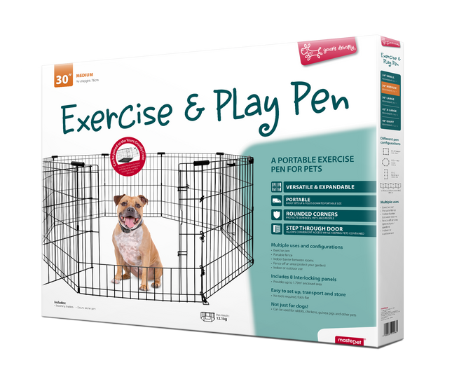 Yours Droolly - Exercise Pen with Door (30in)