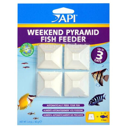API - 3 Day Pyramid Fish Feeder (4pk)