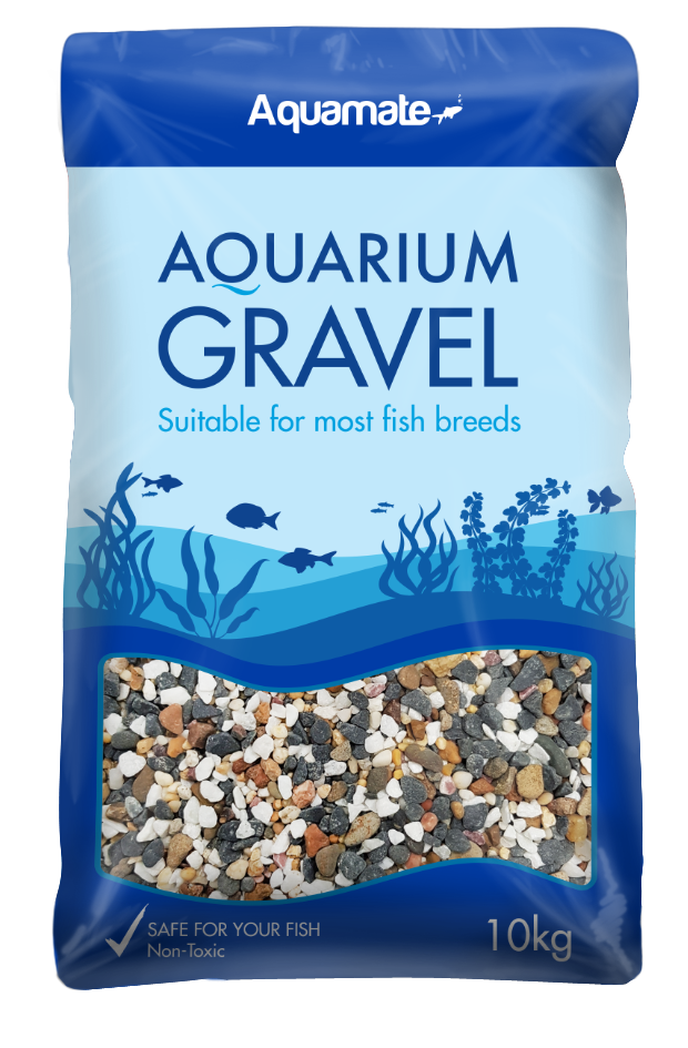 Aquamate - Natural Gravel 10kg (Multi Mix)