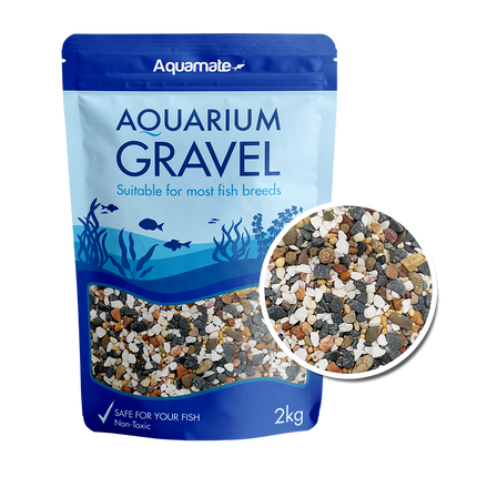 Aquamate - Natural Gravel 2kg (Multi Mix)