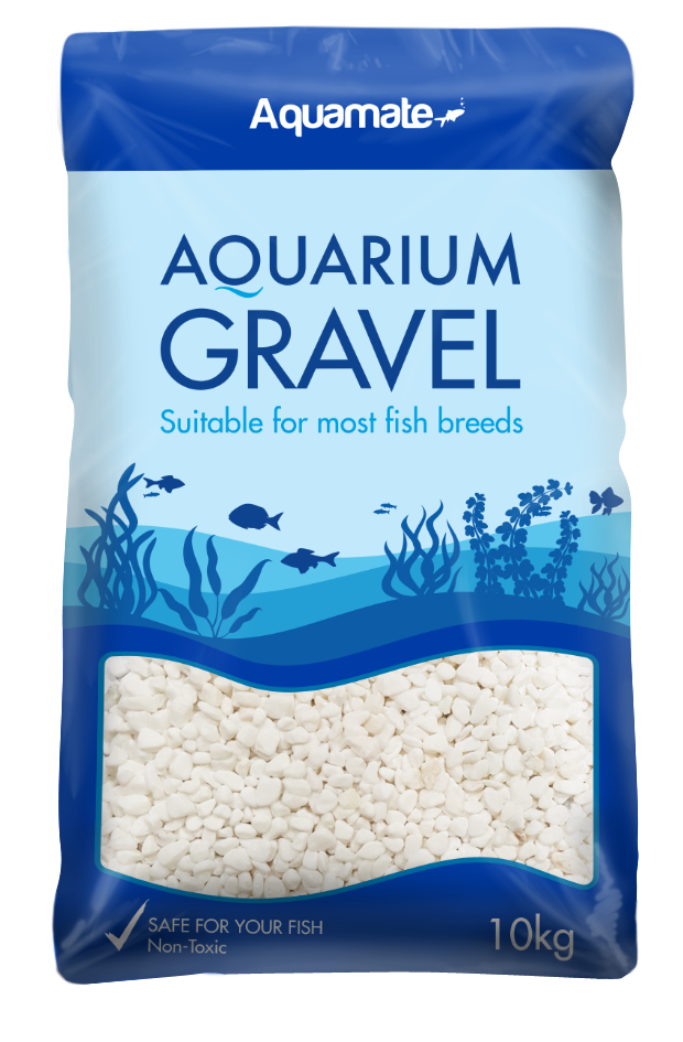 Aquamate - Natural Gravel 10kg (Snow White)