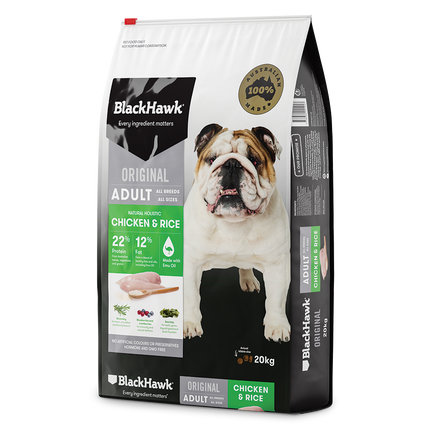 Black Hawk - Chicken & Rice Adult Dry Food (3kg)