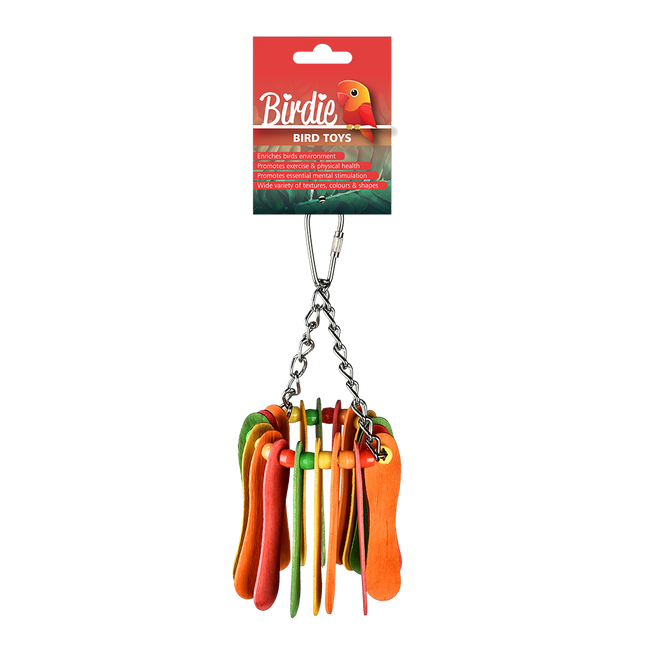 Birdie - Rainbow Popsicle Hanging Bird Toy