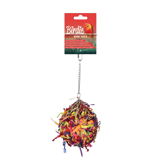 Birdie - Foraging Super Shredder Ball Bird Toy (Medium)