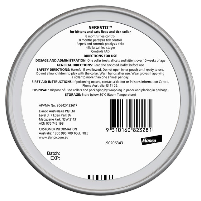 Seresto - Flea & Tick Collar for Kittens and Cats