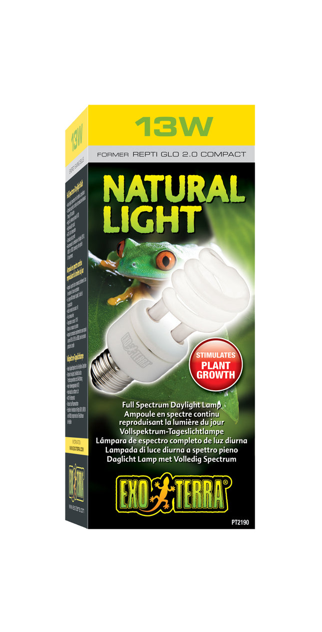 Exo Terra - Natural Light Repti Glo 2.0 Compact Fluorescent (13w)