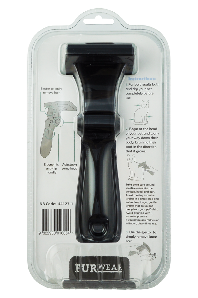 Furwear - DeShedding Tool for Cats (Short/Medium Hair)