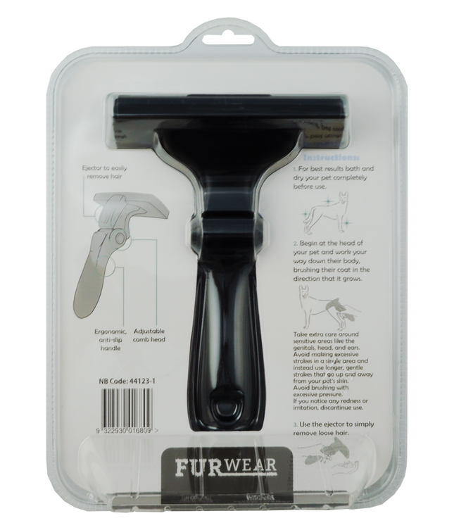 Furwear - DeShedding Tool for Large Dogs (Short/Medium Hair)