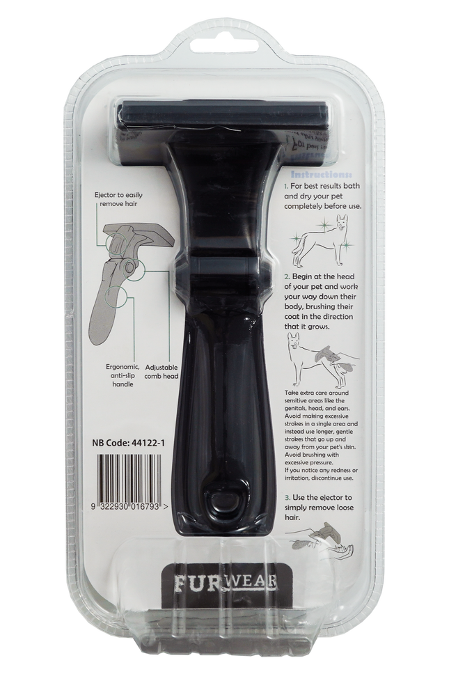 Furwear - DeShedding Tool for Medium Dogs (Short/Medium Hair)