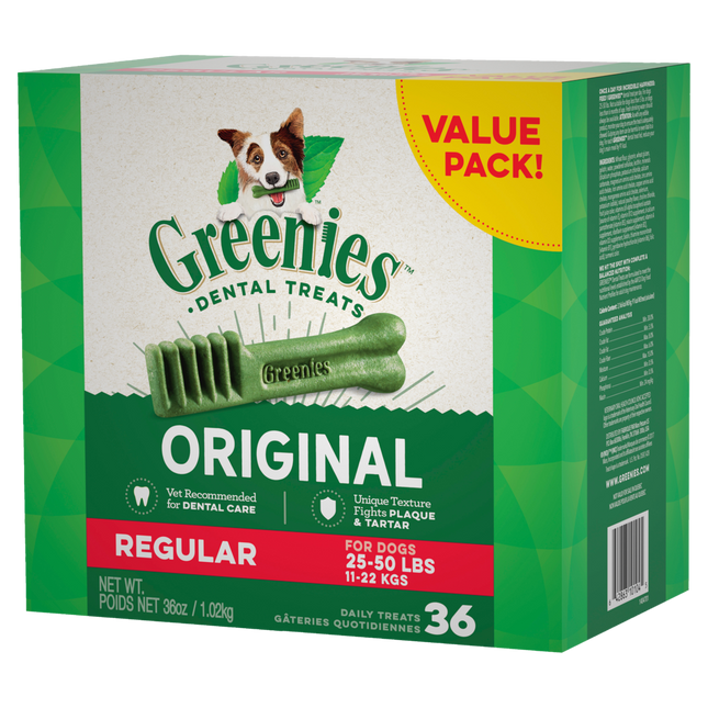 GREENIES - Original Value Pack Regular Dog Treat (1kg)