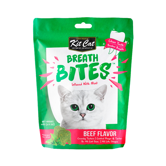 Kit Cat - Breath Bites Beef Cat Treat (60g)