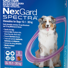 NexGard Spectra - Chewables for Dogs (15.1-30kg) (6pk)