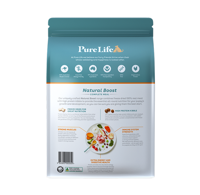 Pure Life - Natural Boost Chicken Puppy Food