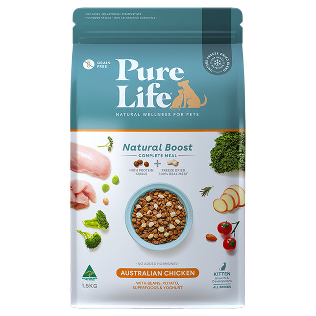 Pure Life - Natural Boost Chicken Kitten Food