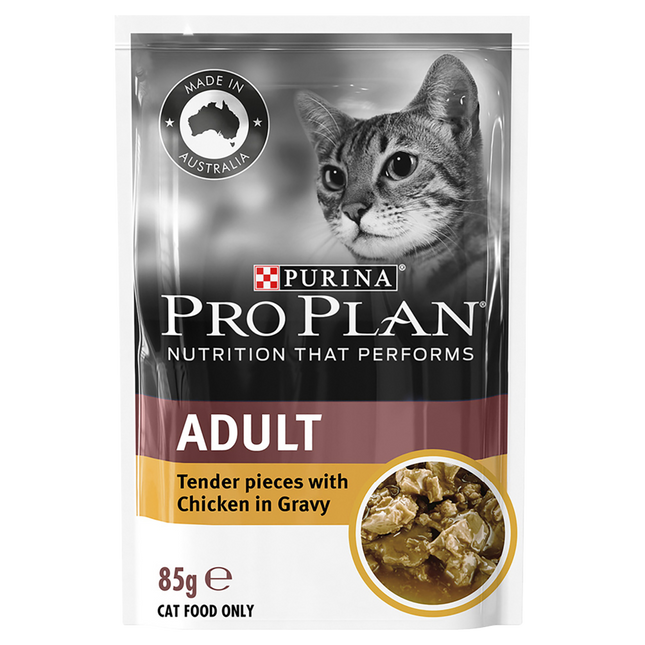 PRO PLAN - Adult Chicken in Gravy Cat Wet Food (85g x 12pk)