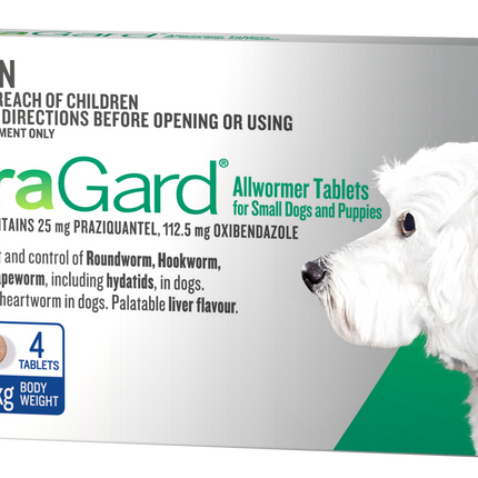 ParaGard - All Wormer (Small up to 5kg) (4pk)
