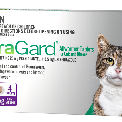 ParaGard - All Wormer Cat (Up to 5kg) (4pk)