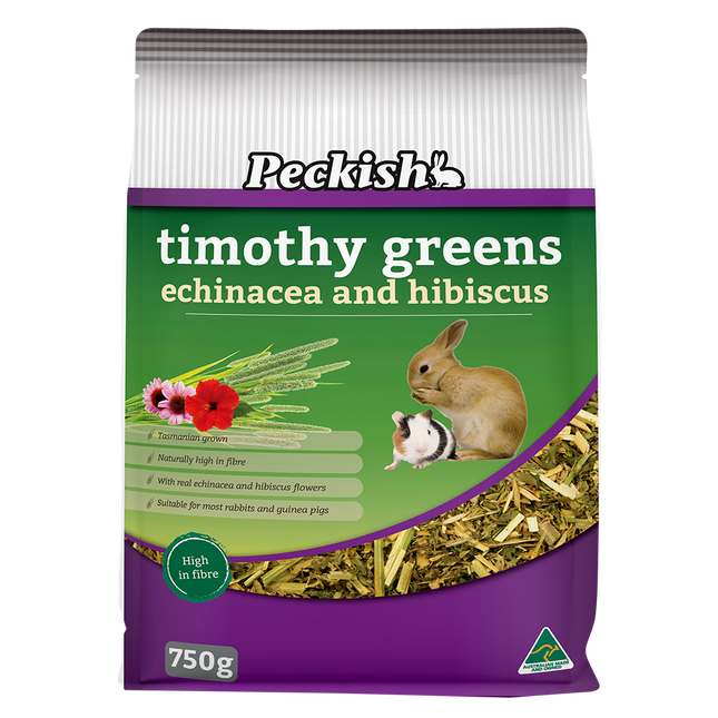 Peckish - Timothy Greens Echinacea & Hibiscus (750g)