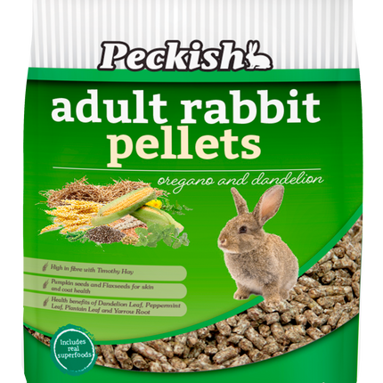 Peckish - Adult Rabbit Pellets Oregano & Dandelion (1.25kg)