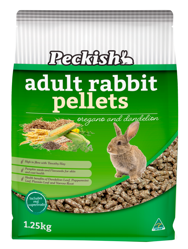 Peckish - Adult Rabbit Pellets Oregano & Dandelion (1.25kg)