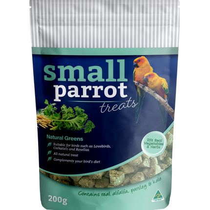 Peckish - Small Parrot Natural Greens Treat 200g