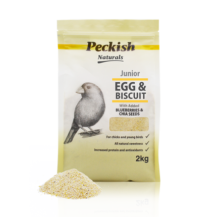 Peckish - Junior Egg & Biscuit with Blueberry & Chia Seeds (2kg)