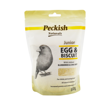 Peckish - Junior Egg & Biscuit with Blueberry & Chia Seeds (500g)