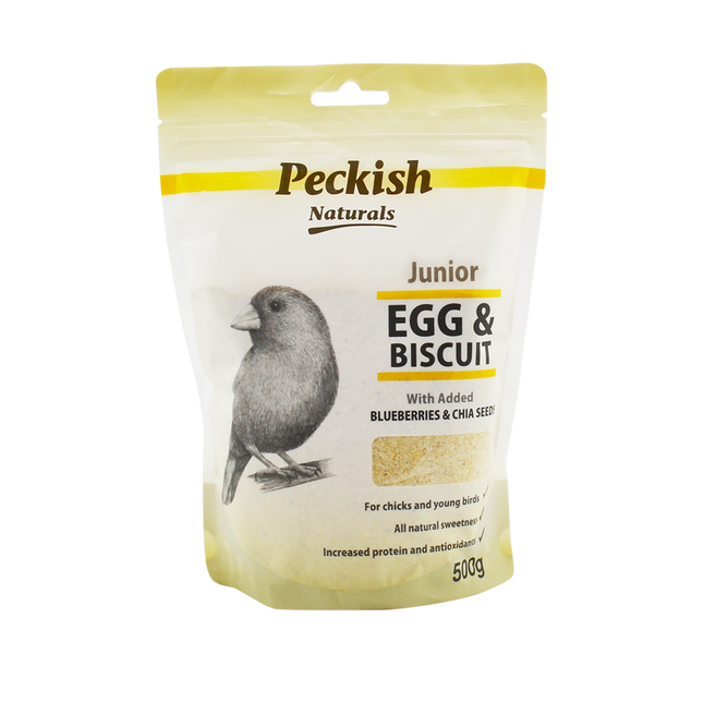 Peckish - Junior Egg & Biscuit with Blueberry & Chia Seeds (500g)