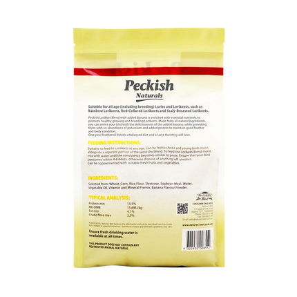 Peckish - Lorikeet Blend Banana (2kg)