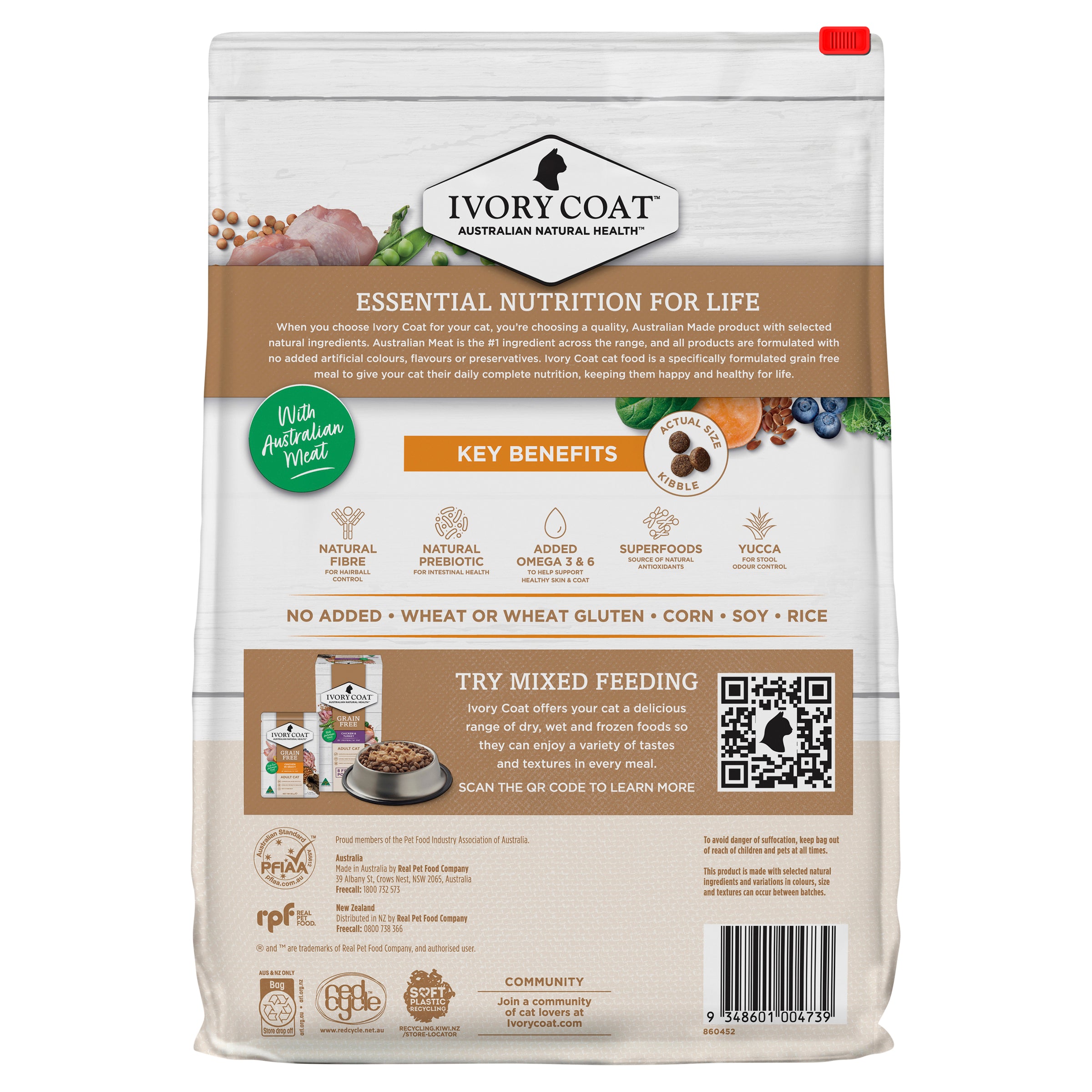 Ivory Coat Grain Free Adult Dry Cat Food Chicken (4kg) – Pets Domain