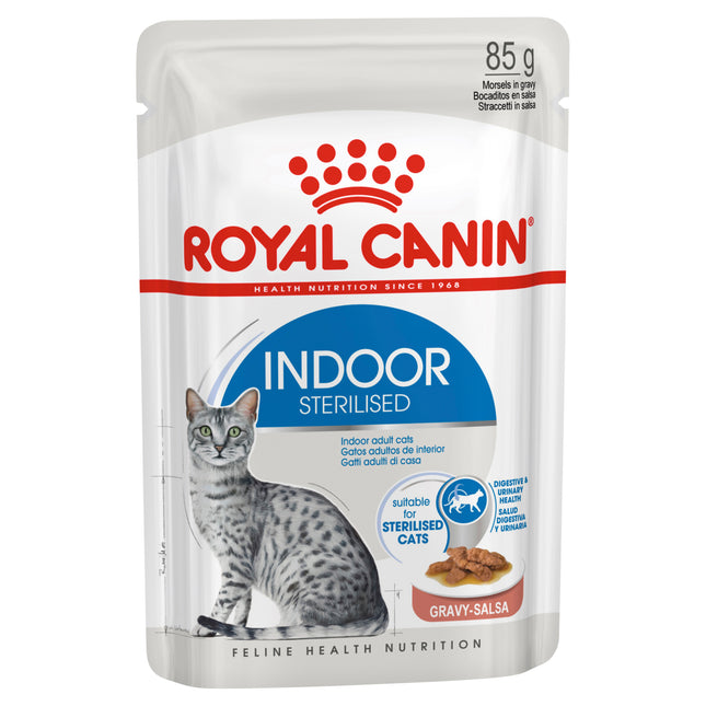 Royal Canin - Indoor Gravy Adult Cat Wet Food (85g x 12pk)