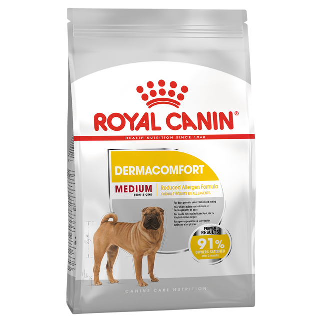 Royal Canin - Medium Adult Dermacomfort Dog Dry Food (3kg)