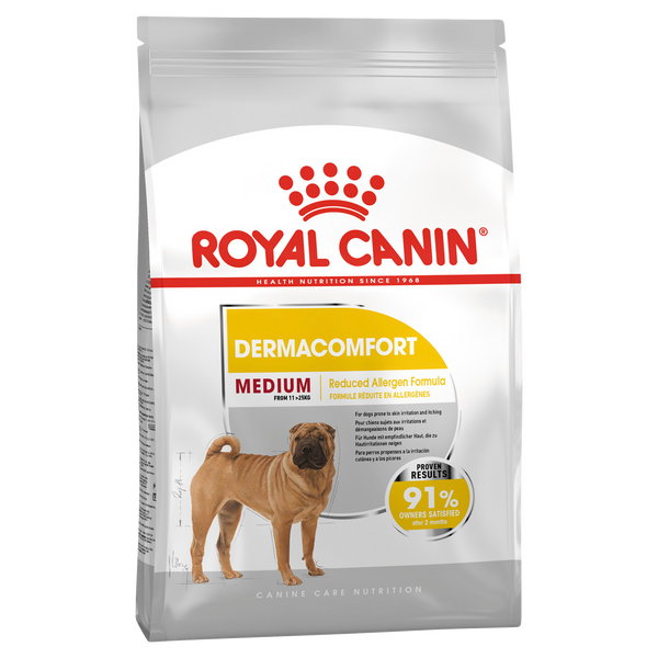 ドッグフード  CANIN DERMACOMFORT MEDIUM Royal Canin - Medium Adult Dermacomfort Dog Dry Food (3kg) – Pets