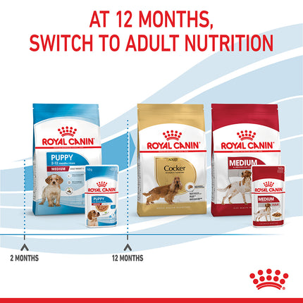 Royal Canin - Medium Puppy Dog Wet Food (140g x 10pk)