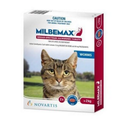Milbemax - Wormer (for Cats over 2kg) (2pk)