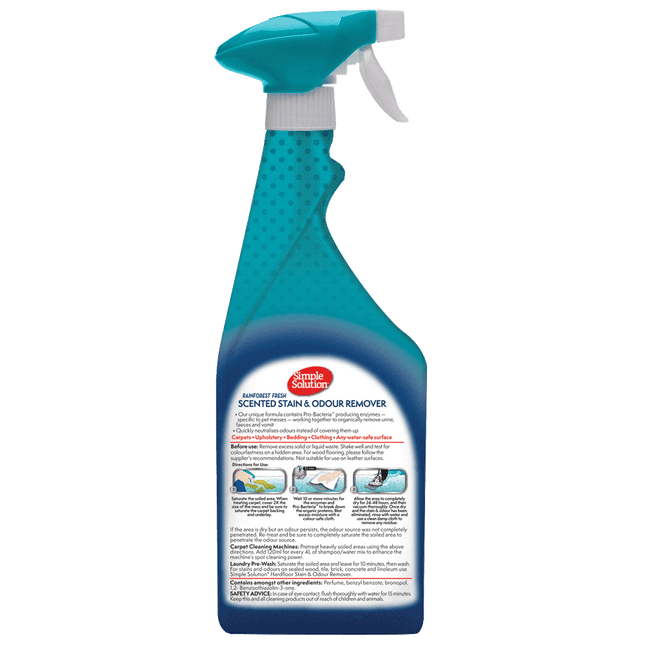 Simple Solution - Dog Stain & Odour Remover Rain Forest (750ml)