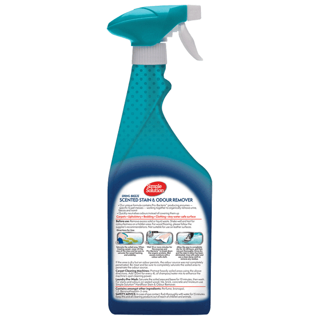 Simple Solution - Dog Stain & Odour Remover Spring Breeze (750ml)