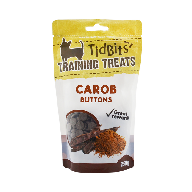 TidBits - Training Treats Carob Buttons (250g)