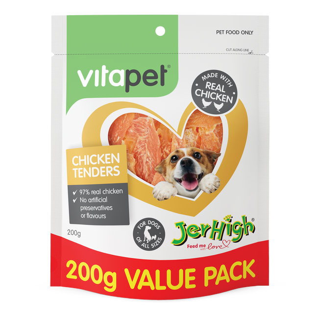 VitaPet - JerHigh Chicken Tenders Dog Treat (200g)