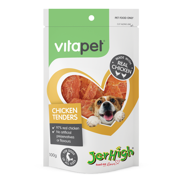 VitaPet - JerHigh Chicken Tenders Dog Treat (100g)