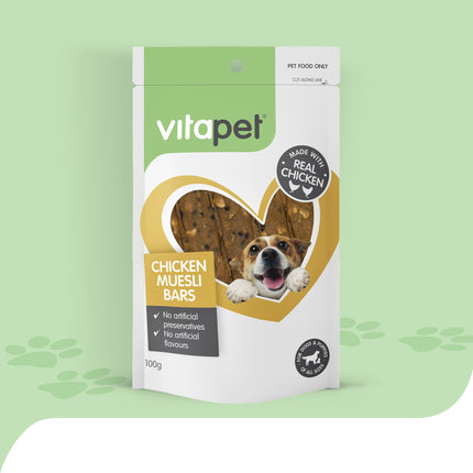 VitaPet - Chicken Muesli Bar Dog Treat (100g)